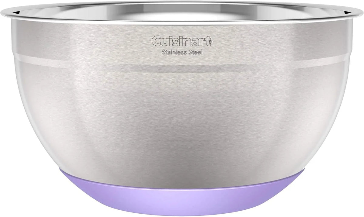 Cuisinart 3-Piece Stainless Steel Mixing Bowls with Nonslip Base, 1.5qt, 3qt & 5qt