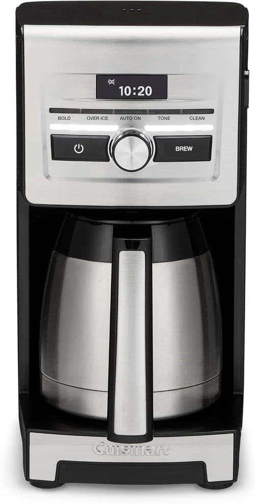 Cuisinart Personal Brew 10-Cup Thermal Coffee Maker, Fully Automatic Programmable Coffee Machine with Hot or Over Ice Options, Brew Strength Control, 52 Ounce Removable Water Reservoir, DCC-10