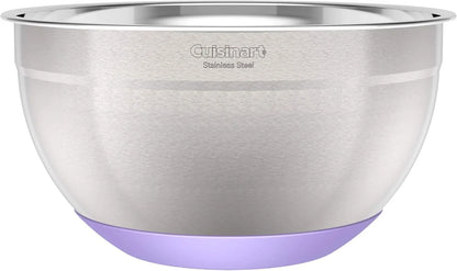 Cuisinart 3-Piece Stainless Steel Mixing Bowls with Nonslip Base, 1.5qt, 3qt & 5qt