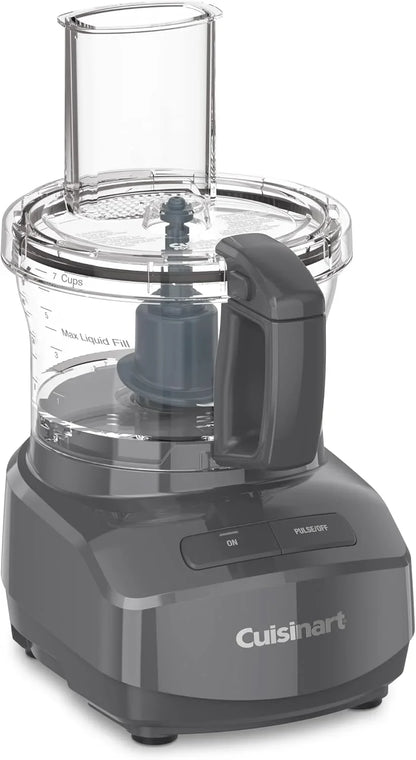 Cuisinart 7-Cup Sleek and Modern Design Food Processor with Two Easy Controls and Universal Blade for Chopping, Mixing, and Dough (Gray)