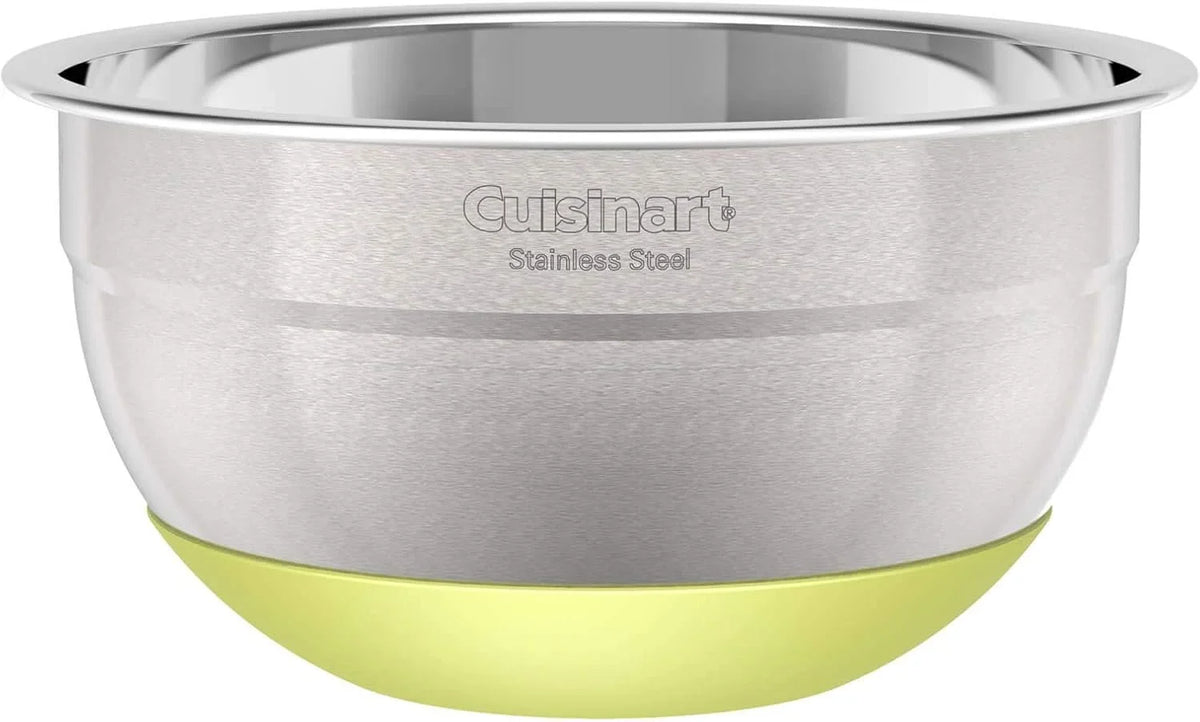 Cuisinart 3-Piece Stainless Steel Mixing Bowls with Nonslip Base, 1.5qt, 3qt & 5qt