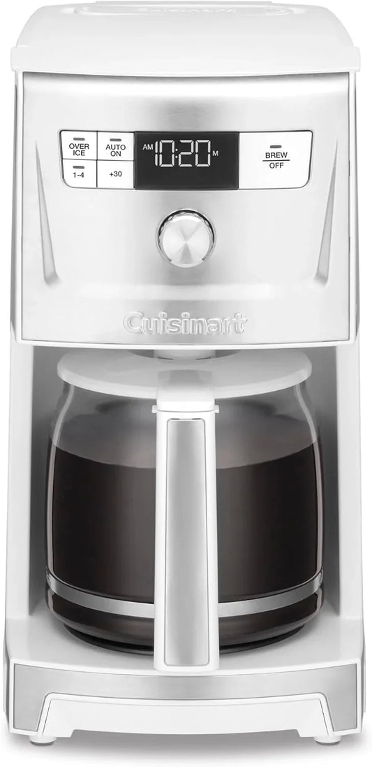 Cuisinart Coffee Maker, 14-Cup PerfecTemp Programmable Coffee Machine Glass Carafe with 1-4 Cup Setting, Brew Strength Control, Brew Pause, and Over Ice Function, White, DCC-3500W