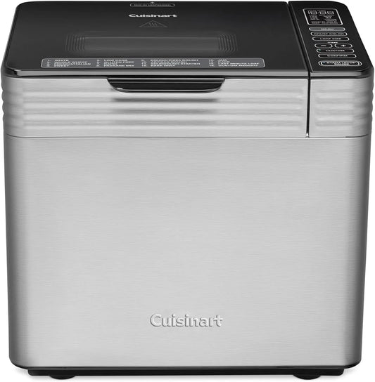 Cuisinart Bread Maker Machine, 16 Menu Programs, Stainless Steel, 2-Lb Loaf