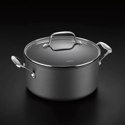 Cuisinart Chef's Classic 6-Quart PURELYCERAMIC Nonstick PFAS Free Hard-Anodized, Stockpot with Cover, 644C-24, 6 Quarts (Pack of 2)