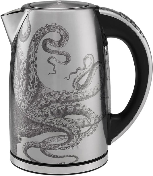Cuisinart Caskata PerfecTemp 1.7-Liter Electric Kettle, Cordless Electric Tea Kettle, 1500W for Fast Heat-Up, 6 Preset Temperatures, 30-Minute Keep Warm, Stay Cool Nonslip Handle, CPK-17P1CK