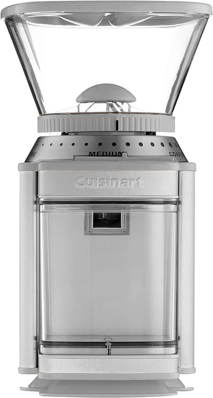 Cuisinart Coffee Grinder, Electric One-Touch Automatic Burr Coffee Grinder with 18-Position Grind Selector, Cup Size Selector for 4 – 18 Cups, Cool Gray Stainless Steel