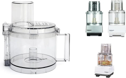 Cuisinart Replacement Tritan Work Bowl & Cover (DLC-865AGTXT1 & DLC-877BGTXT1) – Fits Models DFP-11, DLC-8S, DLC-8SBCYP1, DLC-8SY Only (Fits Pictured Models Only, OEM Part