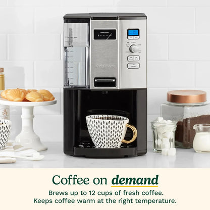 Cuisinart Drip Coffee Maker, Programmable & Self-Cleaning, 12-cup Capacity