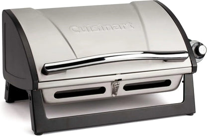 Cuisinart Gas Grill with Locking Lid, Portable, 8,000 BTU, 10 lbs.