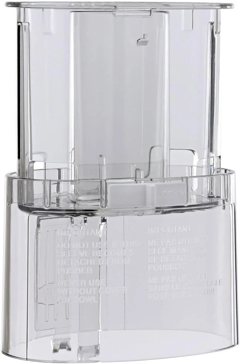 Cuisinart DLC-018BGTXT1 Replacement Large Pusher & Sleeve Assembly for Food Processors – Fits DFP-11, DLC-8S, DLC-8SY, DFP-14