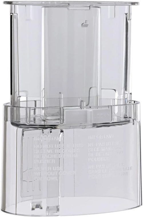 Cuisinart DLC-018BGTXT1 Replacement Large Pusher & Sleeve Assembly for Food Processors – Fits DFP-11, DLC-8S, DLC-8SY, DFP-14