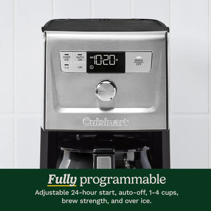 Cuisinart Coffee Maker, 14-Cup PerfecTemp Programmable Coffee Machine Glass Carafe with 1-4 Cup Setting, Brew Strength Control, Brew Pause, and Over Ice Function, White, DCC-3500W