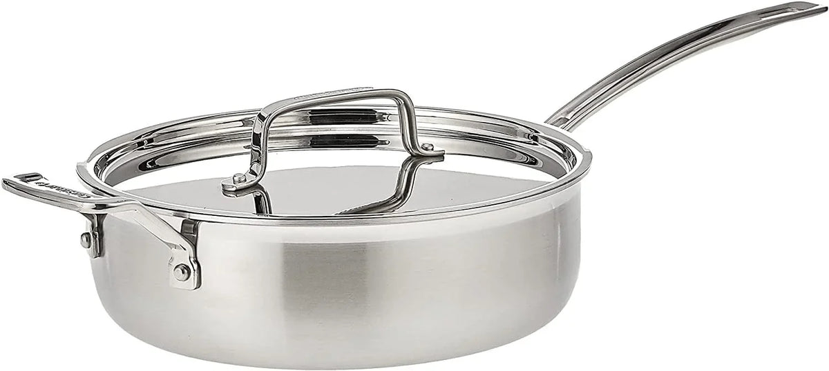 Cuisinart MCP33-24HN MultiClad Pro Stainless 3-1/2-Quart Saute with Helper and Cover Skillet, 3.5-Quart, Sauté Pan w/Helper & Cover