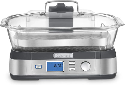 Cuisinart Glass Food Steamer, 5 Pre-Programmed Settings, 5-Liter Capacity