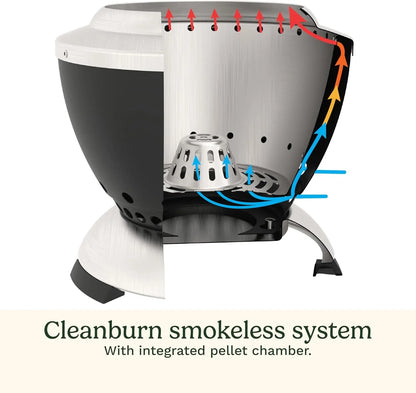 Cuisinart Outdoor Fire Pit, Cleanburn Smokeless System, Wood Burning, 7.5"