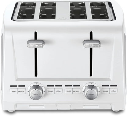 Cuisinart 4-Slice XL Slot Toaster, Extra-Wide Slots, 7 Shade Setting, White