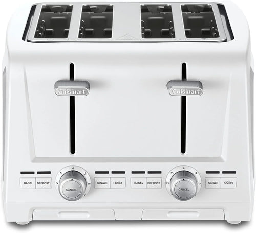 Cuisinart 4-Slice XL Slot Toaster, Extra-Wide Slots, 7 Shade Setting, White