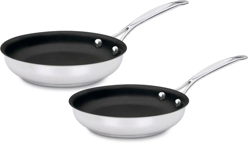Cuisinart Chef's Classic™ Stainless Non-Stick Skillets, 9" Skillet & 11" Skillet Set