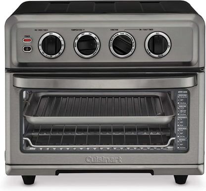 Cuisinart Air Fryer Toaster Oven with Grill, 1800W 8-1 Air Fryer Oven with Bake, Convection Bake, Grill, Broil and Warm Options, Large Capacity, 60-Minute Timer, TOA-70BKS, Black SS