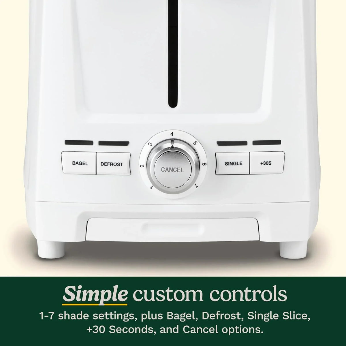 Cuisinart Core Collection 2-Slice Toaster | Extra-Long Slots for Artisan Bread, Bagel | High-Lift Quickview™ | Single Slice & Defrost Function | +30sec Toast Boost | Removable Crumb Tray, White