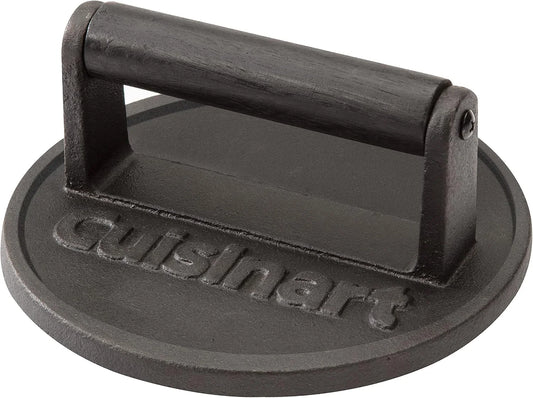 Cuisinart Smash Burger Press, Cast Iron, 6.5" Round Burger Smasher