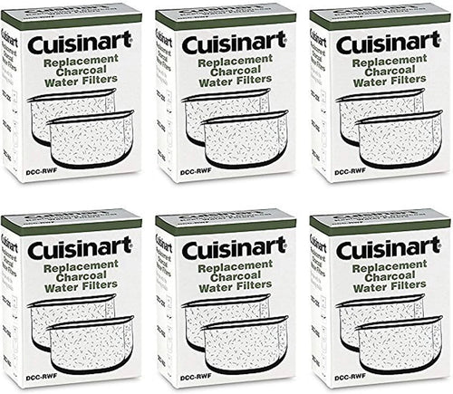 Cuisinart DCC-RWF-6PK (12 Filters) Charcoal Water Filters in Cuisinart DCC-RWF Retail Box