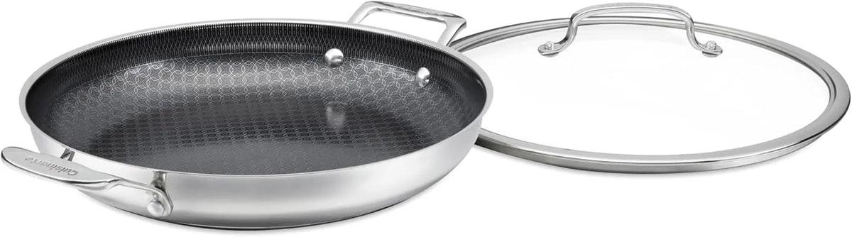 Cuisinart FusionPlus Everyday Pan with Lid, Stainless Steel Nonstick, 12"